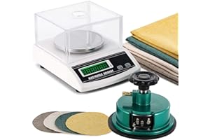 NEWTRY 1000g/0.01g GSM Precision Electronic Balance Digital Analytic Scale with a Adjustable Disk Sampler Cloth Cutter 100cm2 of 0-2mm, for Textile, Fabrics, Paper