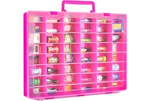 FULLCASE Case Compatible with 5 Surprise Mini Brands Toys Series 1 2 3 4 Mystery Capsule Real Miniature Collectible Kit Storage for Littles, for Mini Mart Collection Organizer(Box Only) Red