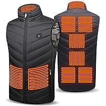 Haofy Verwarmde bodywarmer voor dames en heren, via USB-poort oplaadbaar, elektrisch verwarmd, voor motorfiets, jacht outdoor, camping, skiën, wandelen Haofy Verwarmde bodywarmer voor dames en heren, via USB-poort oplaadbaar, elektrisch verwarmd, voor motorfiets, jacht outdoor, camping, skiën, wandelen
