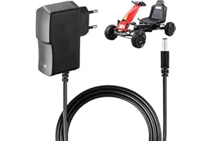 BUZUYIWAR 12V Chargeur Voiture Electrique Enfant, Chargeur de Batterie 12V 1A Universel Véhicule Électrique d'enfant Ride on Toys pour Moto, SUV, VTT, ATV Car Voitures et Autres Véhicules Électriques 1000MA
