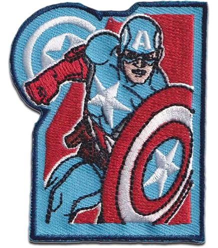 CAPTAIN MARVEL Logo Aufnäher – Bestickt, Zum Aufbügeln Oder Annähen, Ideal Für Superhero-Fans