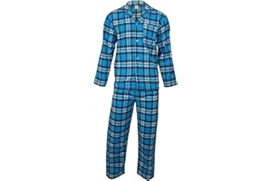 Location Clothing Mens Cotton Flannel/Brush Cotton PJ Pyjama Set PJ's Pyjamas Sizes S-4XL