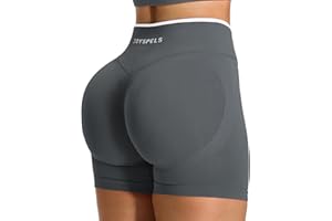 JOYSPELS Damen Scrunch Sport Shorts, Nahtlose Leggings Gym Sporthose Kurze Radlerhose Push Up Leggins für Sommer