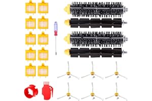 MIRTUX Kit de Recambios Compatible con Roomba serie 700 - Repuestos para Roomba 720, 750, 760, 765, 770, 775, 776, 780, 785, 790...(Todos los modelos) - Pack de Rodillos, Filtros, Cepillos Laterales