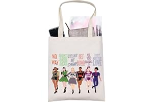 LEVLO Broadway Queen Cosmetic Make Up Bag Gift For Musical Theater Lover Six Queen Musical Make Up Zipper Pouch Bag For Women Girls, Six Queen Tote