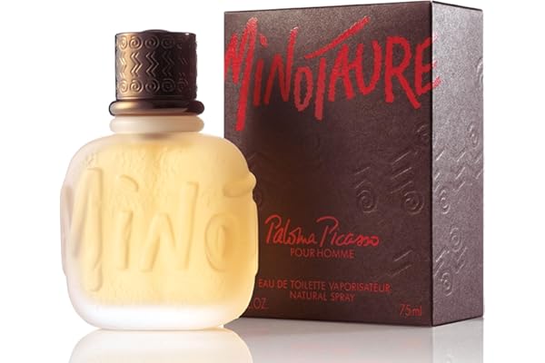 Minotaure by Paloma Picasso Eau de Toilette, Parfum pour Homme, Puissant et Boisé, Notes d'Estragon Épicé, Muguet et Ambre, 75 ml
