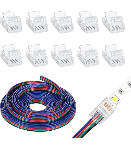 HA CONDOTTO La Striscia 4pin RGB cavo di Estensione del Cavo 0.5M 1M 2M 3M 5M per 5050 2835 RGB luce di Striscia del LED