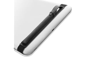 subtel Étui pour Apple Pencil avec Fixation pour Tablette jusqu'à 12,9" - Housse pour Stylet S Pen, Slim Pen, Surface Pen avec Attache élastique - Porte-Stylo Noir Non Autocollant