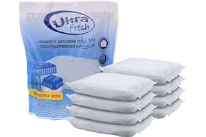 SPETEBO Lot de 8 recharges pour déshumidificateur d'air Ultra Fresh - 450 g - Granulés blancs