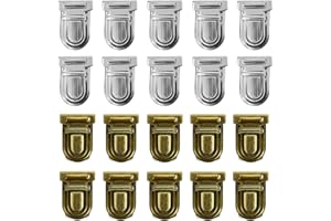 Gativs Steckschloss Tasche 20 Sätze Drehverschluss Tasche Taschenverschluss Metall Geldbeutel Steckschloss Eisen Geldbörse Push Locks Taschenverschluss Steckschloss für Taschen