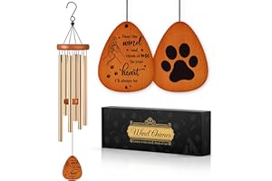 NIYEWSOR Pet Memorial Gifts - Pet Memorial Wind Chime, Memorial Gifts for Loss of Pets, Pet Sympathy Gifts, Pet Loss Bereavement Gifts in Memory of Dog Passed Away