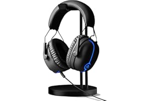 SaharaGaming Headset PS4/Xbox One/Mobile Phone/Computer/Mac - Pro V Over-Ear Headphone with Blue LED light