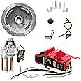 Carkio Electric Start Conversion Kit Compatible with Honda GX340 GX390 11HP 13HP Starter Motor Flywheel Key Switch Coil Ignition Fan Cover Fit