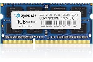 D DUOMEIQI DUOMEIQI 4Go DDR3 1600MHz PC3L 12800S 2RX8 1.35V CL11 204-pin SODIMM Mémoire RAM