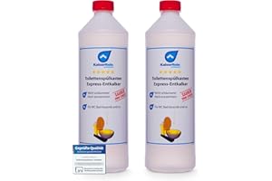 ‎KAISERREIN PROFESSIONAL KaiserRein Toilettenspülkasten Express-Entkalker 2x 1L - Extra starker Kalklöser für Kalkablagerungen in WC, Spülkästen und Keramik, Entkalker, Spülkasten Reiniger
