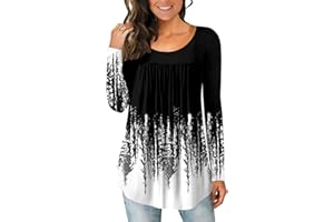 CHICZONE Ladies Tops Short Sleeve Blouse Crew Neck Tunic for Women Floral Henley Shirts for Leggings Loose Fit