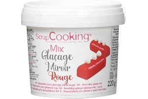 ScrapCooking Glaçage Miroir Rouge 220 g