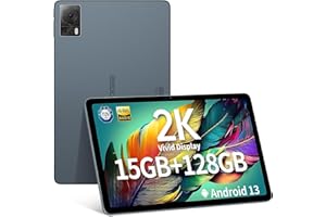 DOOGEE T20S Tablet Android 13,Octa Core，10.4" 2K,15GB(8+7) RAM+128GB ROM,7.9mm Tablet in Offerta,7500mAh Tablet con Sim,13MP+5MP,Dual 4G LTE,4G/5GWi-Fi,Widevine L1,470g，GPS/FM/OTG，Grigio
