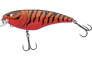 Berkley Zilla Flanker Pike Fishing Lure - Floating Shallow Running Wobbler with Fusion 19 Treble Hooks - Lead Free