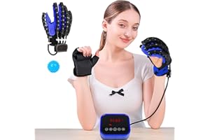 LIARMINOO Rehabilitation Robot Gloves, Finger Rehabilitation Exercise Medical Equipment, Arthritis Stroke Hemiplegia Patients Finger Rehabilitation Trainer, Relieve Finger Stiffness (Left Hand L)