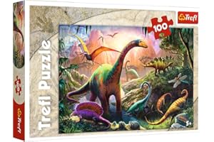 Trefl, Puzzle, Il Mondo dei Dinosauri, 100 Pezzi, per Bambini dai 5 Anni