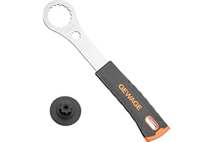 GEWAGE Attrezzo per bicicletta Centerlock, chiave a pedale, compatibile con Shimano Hollowtech II/BB9000, BBR60, M8000, RaceFace, RCA, RotorBSA30, Hawk Racing, BB3086M.