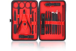 LIFHAP Maniküre-Set, Edelstahl-Nagelpflege-Set, professionelles eingewachsene Zehennagelknipser, Pediküre-Set & Zehennagelschneider, dicke Nagelschere