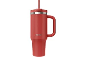 Contigo Bottiglia termica 1200 ml con manico e cannuccia | Borraccia isolata in acciaio inossidabile con coperchio