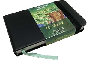 tumuarta Watercolor Sketchbook, 300 GSM, 9X14 CM, 25% Cotton Paper, Cold Press, 48 Pages, Watercolor Paper Sketch Book for Use As Travel Mixed Media Pad