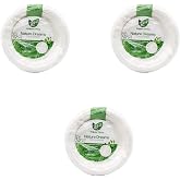 Roll-Up Nature Ekolojik Karton Kağıt Parti Tek Kullanımlık Tabak - 18 Cm. - 50 Adetlik 3 Paket