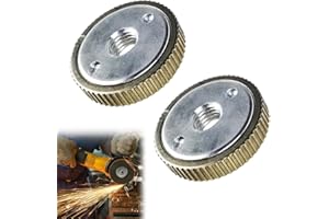 DRUFOFUL 2 Pièces Écrou à Serrage Rapide M14 Kit, L'éCrou De Serrage Rapide Convient à Toutes Les Meuleuses Angulaires Avec Filetage, pour Hitachi, AEG, Black & Decker, Makita, Dewalt, Flex Meuleuses d'angle