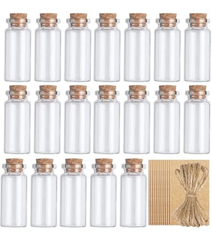 FRCOLOR Fiale Trasparenti In Vetro 10 Ml 20 Pezzi, Bottiglie - Foto 11