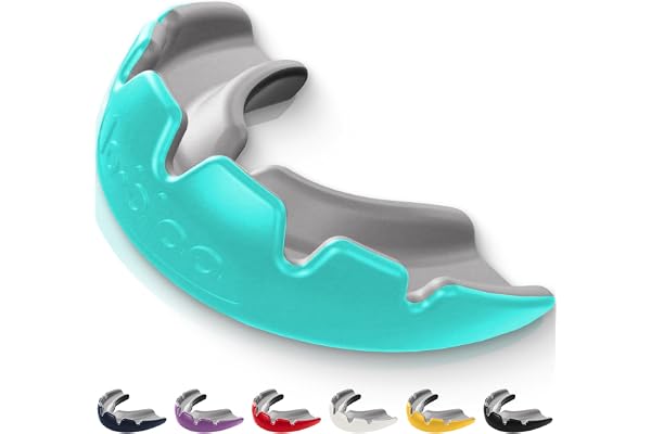 lobloo Slick Professional Protège-mouthguard double densité pour sports à haut contact comme MMA, hockey, football, rugby. Medium 10-13 ans, menthe