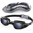 aegend Swim Goggles, Swimming Goggles No Leaking Anti Fog UV Protection Triathlon Swim Goggles with Free Protection Case for Adult Men Women Youth Kids Child, Multiple Choice