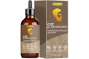 SALUBRITO 5% Biotin Minoxidil Hair Growth Oil, Regrowth Serum Oil for Hair Loss, Great for Men & Women Thinning Hair, Hair Regrowth Treatment for Thickening Hair, 120ML - Two Months Supply