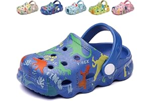 FADEZAR Zuecos Mules Niñas Niños Sandalias de Playa y Piscina Lindo Dinosaurio Zapatillas Verano Respirable Antideslizante Zapatos de Jardín Unisex