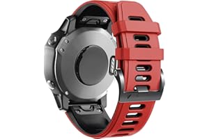 ANBEST Cinturino in Silicone Compatibile con Fenix 6/Fenix 6 PRO/Fenix 5/Fenix 5 Plus Cinturino, Braccialetto Sportivo Sgancio Rapido for Forerunner 935/945/Approach S60