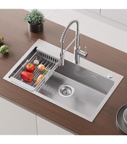 Ibergrif M20522 Grifo Monomando Para Fregadero EDM Caño Alto