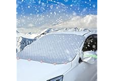 copap Frontscheibenabdeckung Winter, Auto Scheibenabdeckung, Ultra-Dick Windschutzscheibenabdeckung, Magnete & 2 Spiegelabdec