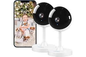 ‎OWLTRON owltron Überwachungskamera, Babyphone mit Kamera,2.4Ghz Kamera Überwachung innen,Hundekamera mit Bewegungserkennung,Nachtsicht,2-Wege-Audio,WLAN Kamera für Hunde/Haustierkamera,Alexa-kompatibel