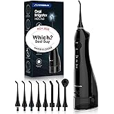 Hangsun Water Flosser for Teeth Cordless Oral Irrigator Dental Water Jet Electric Tooth Flosser with 8 Jet Tips 300ML Water T