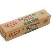 Cook Doğada &Ccedil;&ouml;z&uuml;n&uuml;r Buzdolabı Poşeti, Orta Boy, 24 x 38 cm, 30 Yaprak