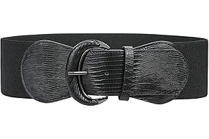 JASGOOD Women Stretchy Wide Waist Belt for Dress Ladies Elastic Belt Hook Buckle for Costume