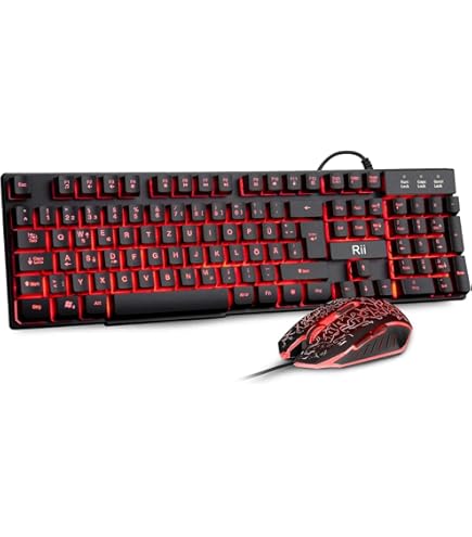 Led Gamingset Mechanisch Toetsenbord Met Vijf Achtergrondkleuren En Een Optische Muis 6 400 Dpi Per Set Aanbieding 16812258