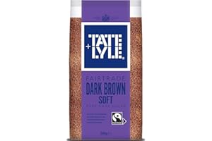 Tate & Lyle Fairtrade Dark Brown Soft Pure Cane Sugar Brauner Zucker Rohrzucker 500G – importiert von Shestore24