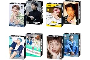 ZHENGGE 4 Pack/120 Pcs BTS RM Lomo Card KPOP Bangtan Boys Photocards Greeting Card with Postcards Box
