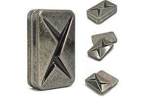 Bufccy Lightning Infinite Fidget Slider Metal Magnetic Haptic Fidget Toys for Adults Anxiety/ADHD/Stress Relief (Retro Color)