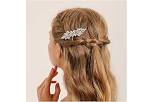 Cybche Strass Haarspangen Kristall Haarspangen Gold Cz Clip Barrette Edelstein Blatt Haarnadel Funkelnde Blätter Haarspangen Braut Haarschmuck Für Frauen Kopfschmuck