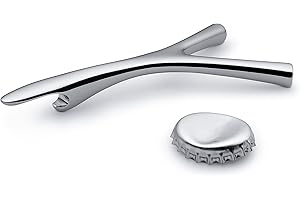 Alessi FGO06 Virgula Divina Flaschenöffner - Edelstahl 18/10 glänzend poliert., Silber