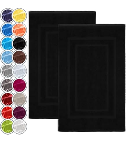 Tappetino Da Bagno In Spugna 750 G/mq - 50x80 Cm - Colore Fucsia - Morbido E Assorbente